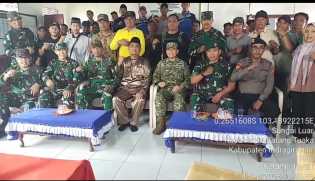 Camat Batang Tuaka Dampingi Tim Mabes TNI dalam Sosialisasi Pencegahan Karhutla di Desa Sungai Luar