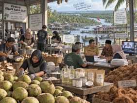 Potensi 435 Ribu Hektare Kelapa di Inhil Jadi Modal Penguatan Hilirisasi Kuala Selat