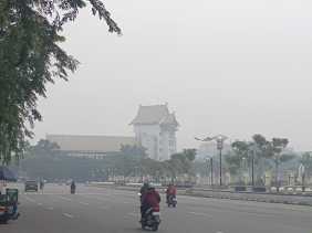 Riau Nihil Titik Api, Namun Kabut Asap Pekat Masih Ada