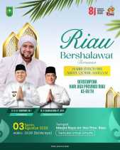 Peringati HUT ke-69, Pemprov Riau Ajak Masyarakat Bersalawat Bersama Habib Syech