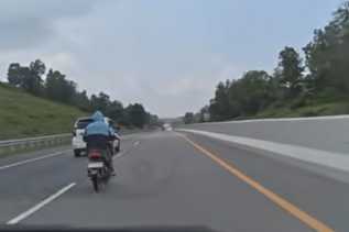 Polisi Amankan Pemotor Yang Masuk Ruas Tol Pekanbaru-Dumai Di Kandis