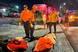 Pekerja Neon Box Tewas, Basarnas Lakukan Evakuasi