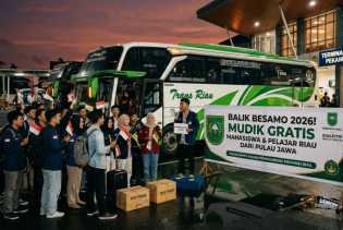 Balek Besamo 2026! Bus Gratis Pemprov Riau Siap Bawa Mahasiswa Pulang Kampung