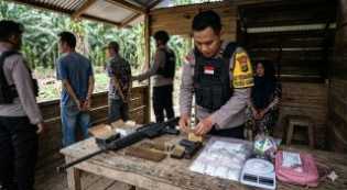 Pengedar Sabu Todong Polisi Pakai Senjata Api Rakitan