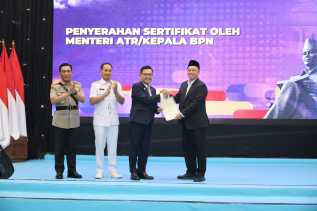 Serahkan Sertipikat Hak Pakai untuk Lemhannas RI, Menteri Nusron: Perkuat Kepastian Hukum Aset Negara
