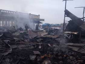 Pasar Induk Tembilahan Kembali Terbakar, 250 Kios Ludes  Kerugian Capai Miliaran Rupiah