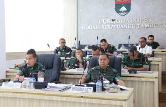 Pangdam XIX/Tuanku Tambusai Instruksikan Personel Perkuat Kesiapsiagaan Karhutla