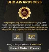 Pemprov Riau Terima Penghargaan UHC Awards 2026