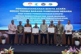 Terima Barang Rampasan Negara dari KPK, Sekjen ATR/BPN: Untuk Mendukung Layanan kepada Masyarakat