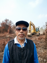 Distan Inhil  Kerahkan Alat Berat Buat Sekat Kanal di Parit 18 Sungai Beringin Padamkan Karhutla