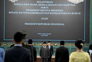 Presiden Prabowo Lantik Kepala dan Wakil Kepala BGN serta Penasihat Khusus Presiden