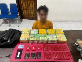 Polisi Tangkap Kurir Narkoba Jaringan Internasional, Sita Sabu, Happy Five dan Ganja