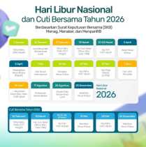Catat Tanggalnya, Ini Daftar Lengkap Libur Nasional dan Cuti Bersama 2026