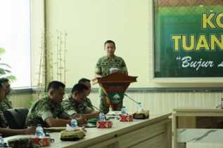 Kodam XIX/Tuanku Tambusai Matangkan Rencana Wilayah Pertahanan dan Data Lapangan