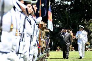 Gubernur Jenderal Australia Sam Mostyn Sambut Presiden Prabowo dengan Upacara Kenegaraan