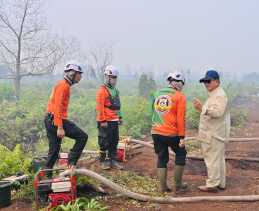 Presiden Prabowo Susuri Lahan Terbakar di Kubu Raya, Pastikan Penanganan Karhutla Berjalan Optimal