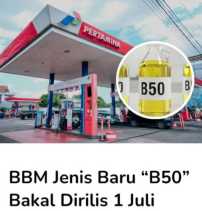 Mulai 1 Juli, Bahan Bakar Biodisel B50 Mulai Diluncurkan Pemerintah
