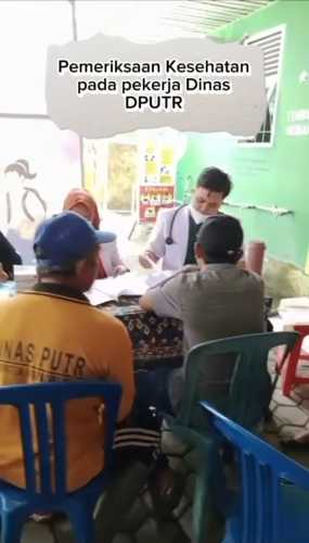 Kegiatan Skrining Kesehatan Pekerja Tim Juang Dinas DPUTR Berjalan Sukses