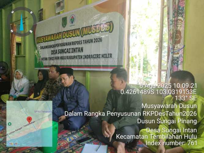 Musyawarah Dusun Digelar, Pemerintah Desa Sungai Intan Susun RKPDes 2026