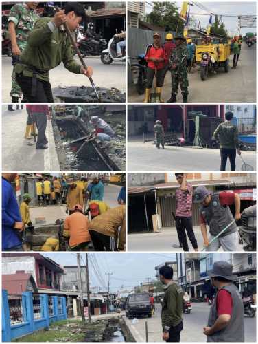 Gotong Royong Bersama untuk Kebersihan Lingkungan di Kelurahan Tembilahan Hulu