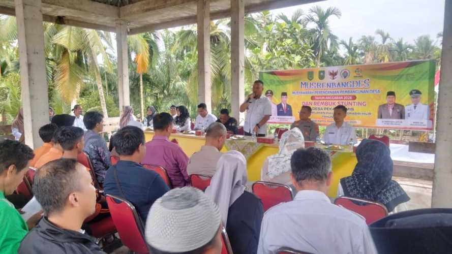 Desa Pekan Kamis Gelar Musrenbangdes 2026, Fokus Tangani Stunting dan Gizi Buruk