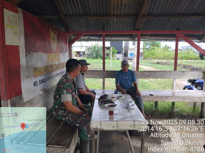 Babinsa Menggelar Komduk Untuk Meningkatkan Pengawasan Keamanan Lingkungan: