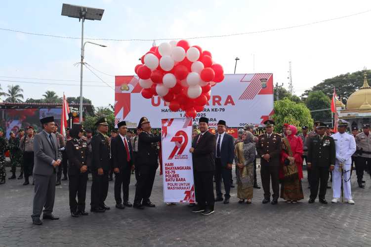 Polres Batu Bara Gelar Upacara Hari Bhayangkara ke-79 dengan Tema 'Polri untuk Masyarakat