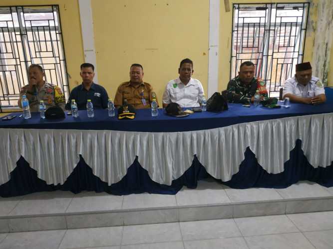 Kapolsek Pulau Burung Dukung Sosialisasi Pembangunan Jalan Poros, Pengerjaan Dimulai Hari Ini