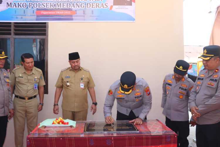 Kapolres Batu Bara Meresmikan Renovasi Gedung Polsek Medang Deras: Sinergitas dan Dukungan untuk Kemajuan Polri