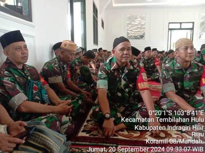 Babinsa Bakau Aceh Mengikuti Acara Maulid Nabi Muhammad Saw