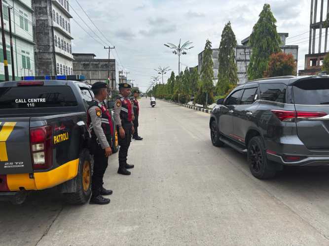 Sat Samapta Polres Inhil Gelar Patroli Harkamtibmas di Seputaran Kota Tembilahan