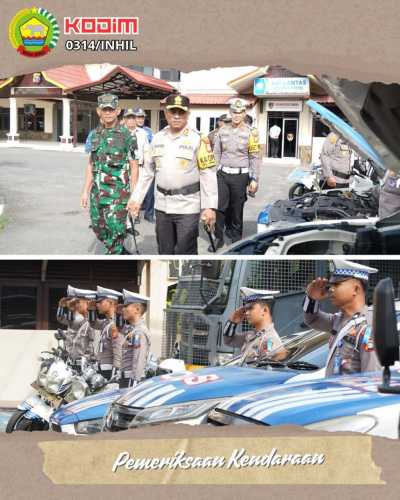 Dandim 0314/Inhil Hadiri Apel Gelar Pasukan Operasi Zebra Lancang Kuning 2025