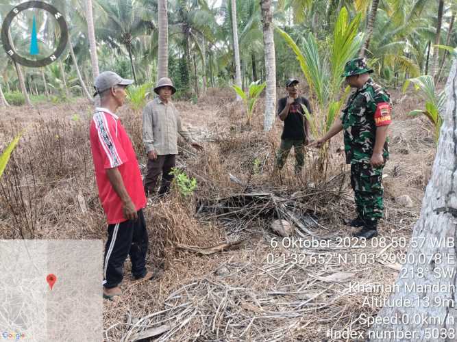 Serka J.M Silagan Menjaga Lahan Kering dari Potensi Api