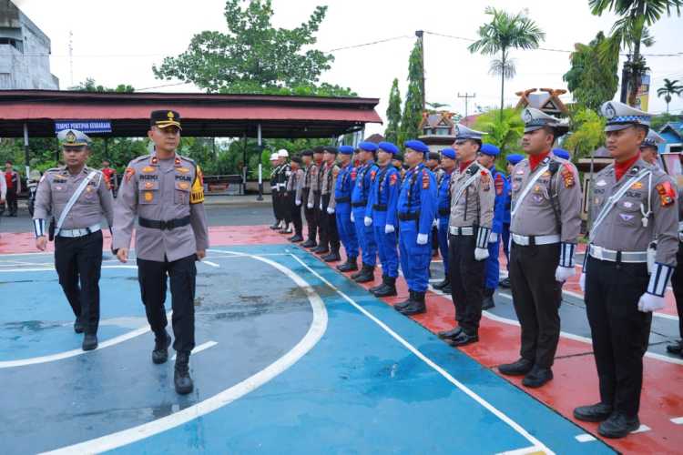 Polres Indragiri Hilir Gelar Apel Pasukan Operasi Ketupat Lancang Kuning 2025