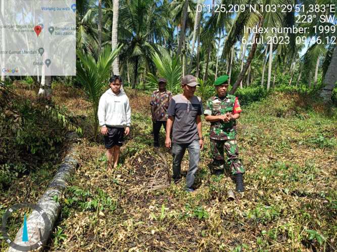 Serma H.Situmorang Bersama sama Tingkatkan Kewaspadaan Karhutlah