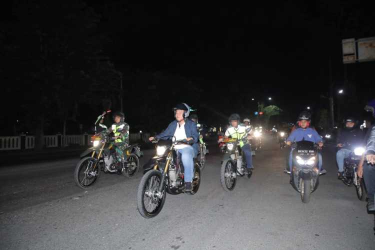 Bupati Asahan Pimpin Patroli Gabungan Malam, Jaga Kondusifitas Daerah