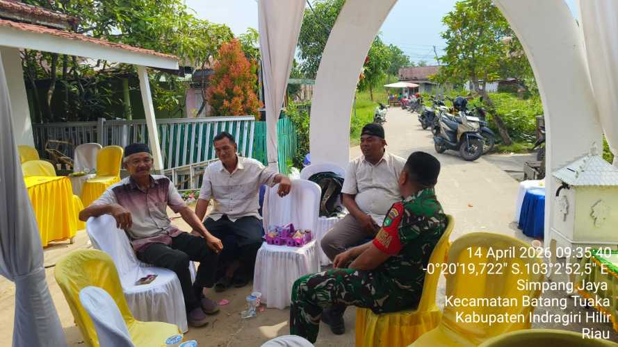 Babinsa Simpang Jaya Laksanakan Anjangsana Sosial, Himbau Warga Jaga Kerukunan