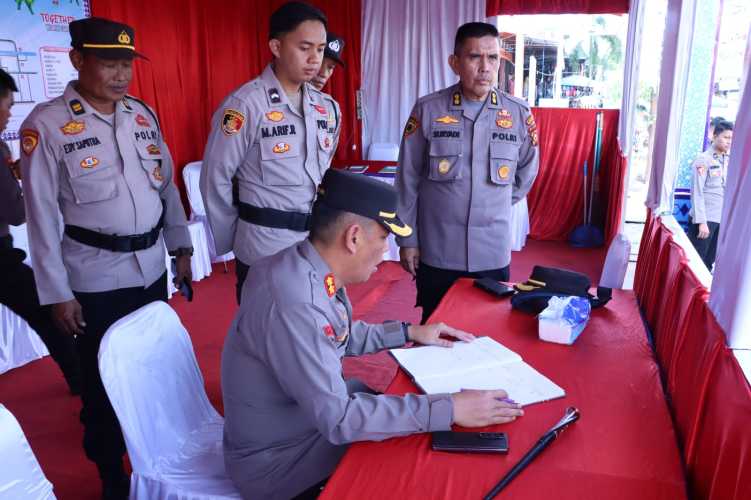 Kapolres Inhil Lakukan Pengawasan Pos Pengamanan Tertib Ramadhan