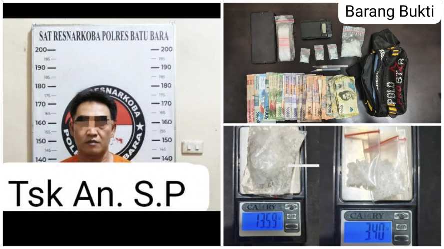 Satresnarkoba Polres Batu Bara Ungkap Kasus Peredaran Narkotika di Sei Balai
