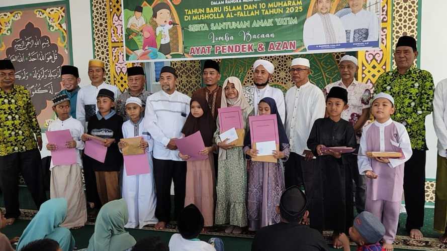 Peringati 10 Muharram, Musholla Al Falah Gelar Lomba dan Santuni 75 Anak Yatim