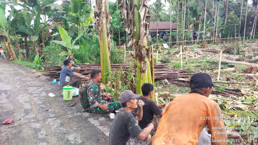 Babinsa Ajak Pemuda Sungai Raya Bersatu Bangun Koperasi Merah Putih
