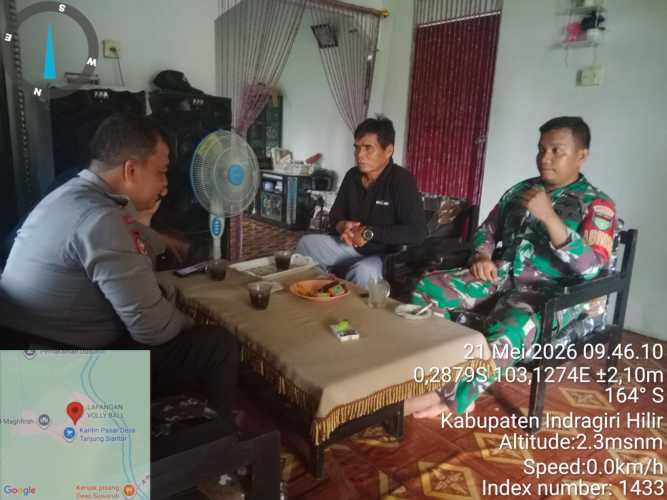 Tingkatkan Sinergitas, Babinsa Tanjung Siantar Pererat Silaturahmi Lewat Komsos