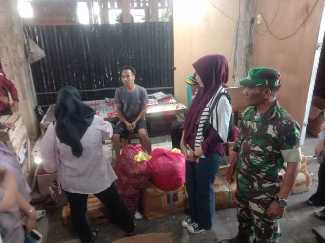 Danposramil Bersama Tim TPID Laksanakan Sidak Antisipasi Inflasi ke Sentra Komoditas Cabai dan Ayam