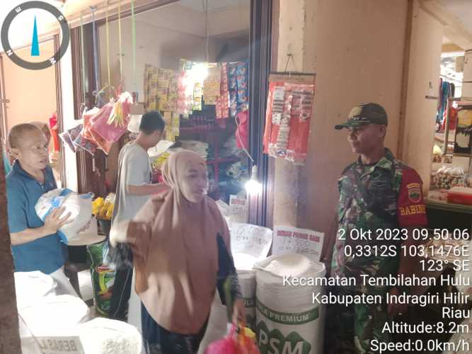 Serda Ronal Sidak Pasar Cek Harga Sembako