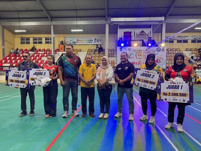 Turnamen LivoInhill Sempena Milad Inhil ke-61 Resmi Ditutup, Nisa Group dan Yori Raih Gelar Juara