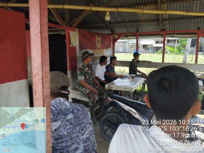 Babinsa Sungai Piring Galakkan Gerakan Maghrib Mengaji di Tengah Era Digital
