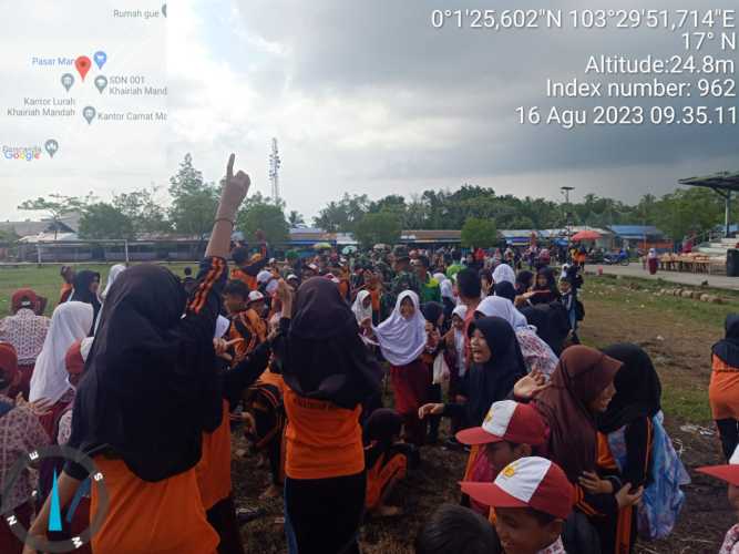 Kopda Sudarwis Menghimpun Anak Anak Sekolah Setempat Mengikuti Perlombaan  HUT RI Ke -78