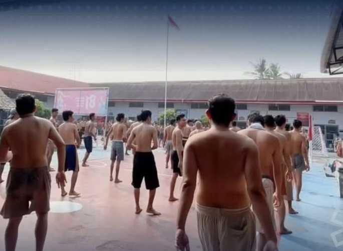 Jaga Kebugaran, Lapas Tembilahan Gelar Senam Rutin bagi Warga Binaan