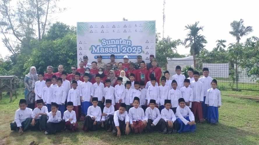 Babinsa Ikuti Kegiatan Sunatan Massal yang Diinisiasi YBDA dan PT RSUP