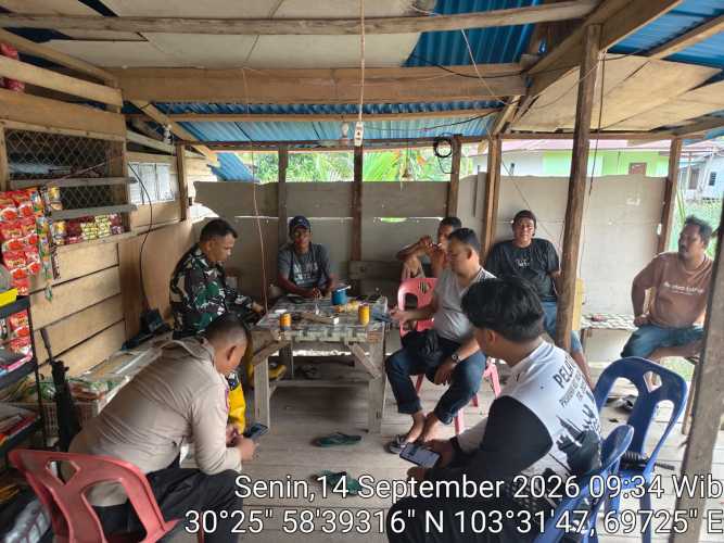 Babinsa Pulau Burung Gelar Binter untuk Perkuat Dukops Keamanan Lingkungan
